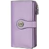 Travelambo Women’s Wallet RFID Blocking Trifold Clutch Large Capacity Credit Card Holder Travel Purse