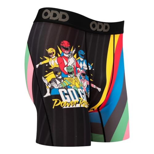 Odd Sox Men's Boxer Brief, Transformers, G.I. Joe, Power Rangers Cartoon Styles3