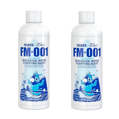 Image of Aquarium Water Clarifier | Aquqrium Water Purifier Algae Remover | FM-001 | 100% Fish Fish Safe Aquarium Tank Biological Water Purifier Agent | Suitable for Fresh Water (200ml)