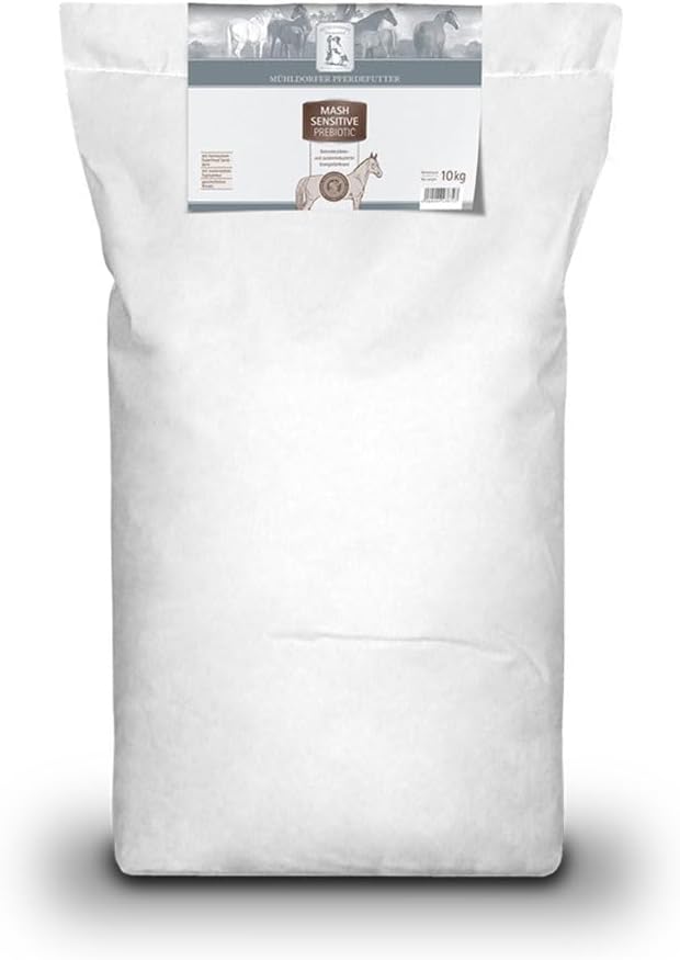 Mühldorfer Mash Sensitive Prebiotic – 10 kg – Für magere, stark gefütterte Pferde – Getreidestärkereduziert Mühldorfer Mash Sensitive Prebiotic – 10 kg – Für magere, stark gefütterte Pferde – Getreidestärkereduziert
