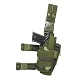 VISM by NcStar Drop Leg Tactical Holster, Woodland Camo