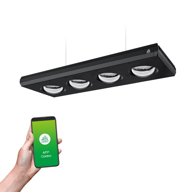 Week Aqua Z400Pro Aquarium LED Light 120W RGB UV Full Spectrum APP Control Lamp for High Tech Planted Tanks (Z400Pro-D)
