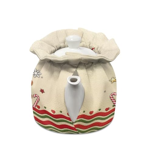 Image of Gingerbread Man Teapots Dust Cover Insulated Tea Cozy for Teapot Kettle Cover Breakfast Insulation Lid Warmer Tea Cosy Kitchen Coffee Table Decorative Accessories Gift for Friends