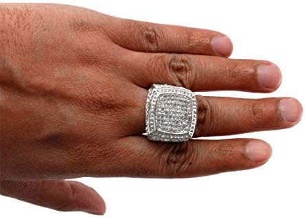 Miniatura 5 de Charles Raymond Bling Bling Hip Hop Iced Out Luxury BIG Oversize Anillo para hombre - 444