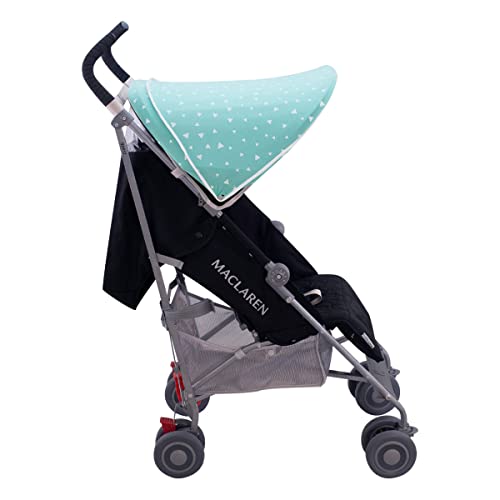 JANABEBE Hood Canopy Compatible with Maclaren Quest (Mint Sparkles)