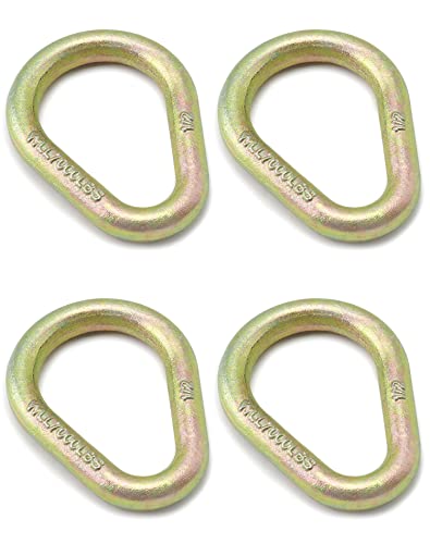 QWORK Pear Link for Wire Rope, 1/2" 4 Pack Pear Shaped Choker G80 Alloy Steel Weldless Chain Cable Rope Sling Bearing 4000 lbs