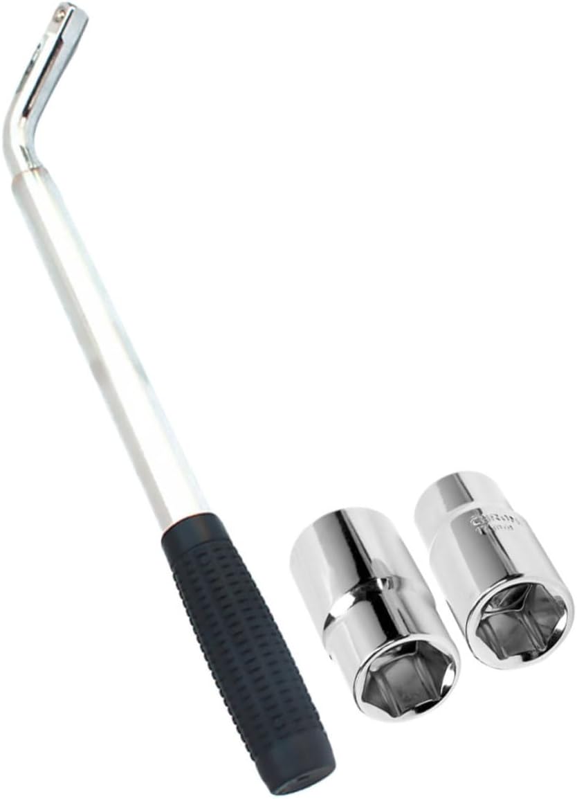 jojofuny Heavy Duty Tire Lug Wrench Universal Extendable Car Wheel Wrench 17/19mm 21/23mm Telescoping Lug Nut Socket Wrench