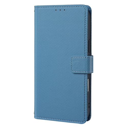 TilGillCase Designed for Huawei Mate 80 Pro Max,Small Triangle Texture in Skin Feel, Wallet Hinge Design, Card Storage, Bracket, Crossbody, Flip Cases,Blue