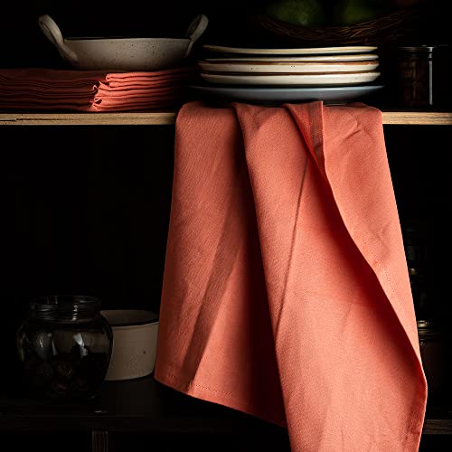Candy Cottons KT_6_TERRACOTTA Terracotta Kitchen Towels Classic Cotton Kitchen Dish Towels thumb #1