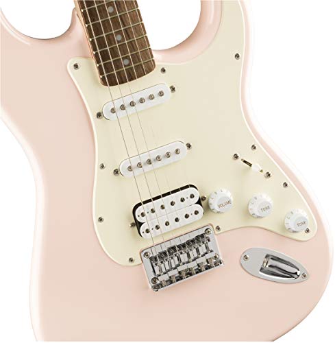 Fender Squier by Fender Bullet Stratocaster HSS Touche laurier Rose - Les Beatles, Paul McCartney, John Lennon, RIngo Starr, George Harrison Fender Squier by Fender Bullet Stratocaster HSS Touche laurier Rose – Image 5