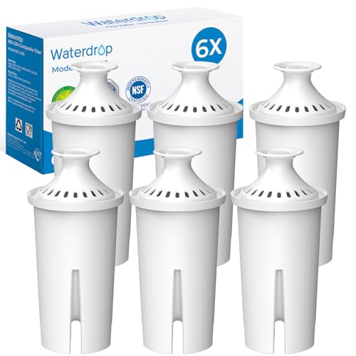 Waterdrop Cartucho de Filtro Recambio para Brita® Classic OB03, 6 Pack