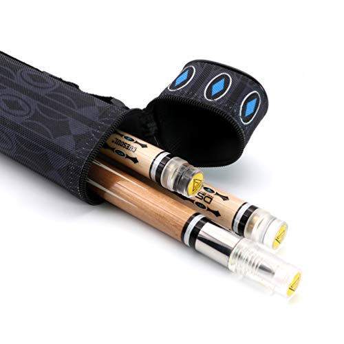 Cuesoul taco de billar 58 pulgadas con 2 shafts y estuche miniatura 4