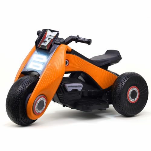 Image of Chanak Electric Kids Bike, 6V Rechargeable Battery Electric Ride-On Toy Bike, Electric Bike for Kids with Three Wheel, Wide Tires & Handlebar Control, Stylish Kids Scooter for Girls and Boys 3+