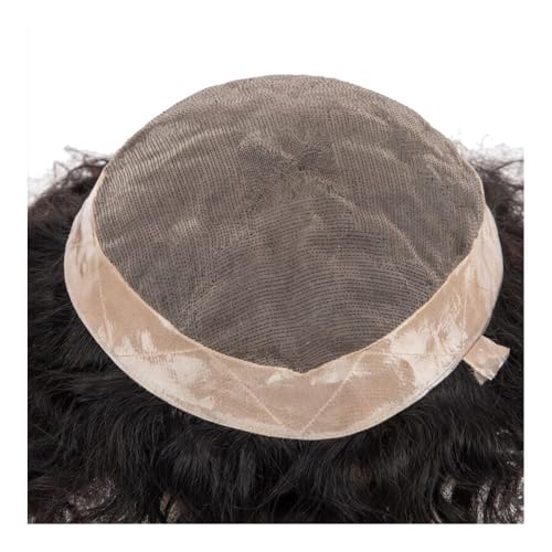 Toupet pour hommes postiche durable facile à installer boucles 20mm