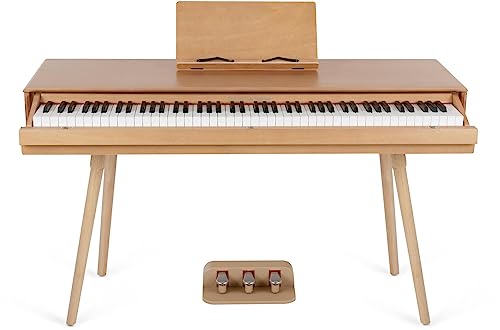 Classic Cantabile DP-730 OK Piano numérique 88 touches clavier pondérée action de marteau – Table avec piano électrique intégré – Porte-notes et triple pédalier inclus – USB MIDI et prise casque - Les Beatles, Paul McCartney, John Lennon, RIngo Starr, George Harrison Classic Cantabile DP-730 OK Piano numérique 88 touches clavier pondérée action de marteau - Table avec piano électrique intégré - Porte-notes et triple pédalier inclus - USB MIDI et prise casque – Image 5