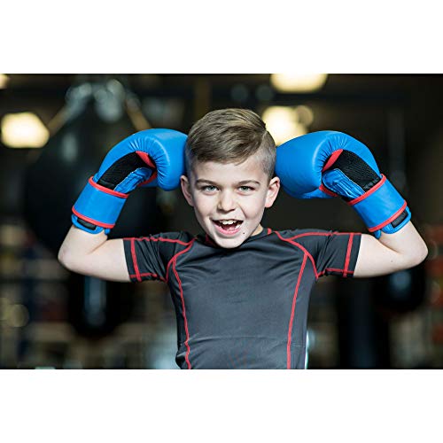 Everlast Prospect Youth Training Gloves, Blue, Red #TOP1