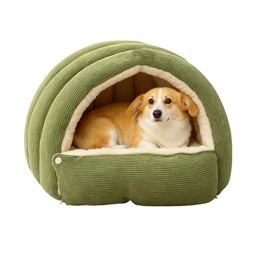 TQEBWUS Cuccia Coperta Per Gatti | Cuccia Accogliente per Cani a Forma di | Letto per Gattini da Interno a Forma di Caverna - Per Cuccioli Di Gatto E Cane, Gatti, Cani, Per Interno, Esterno,