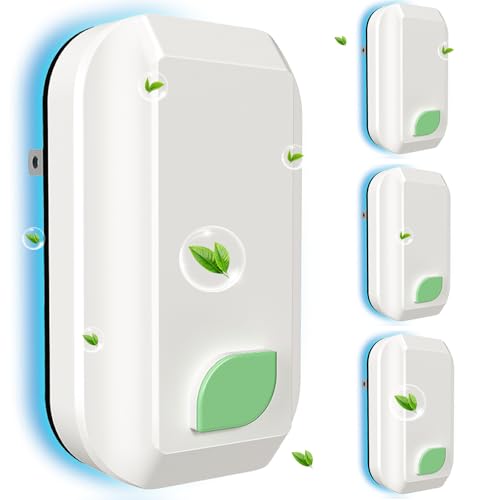 Limpin Plug In Air Ionizers-4Pack, Negative Ion Air Purifier for Home Quiet Operation Ionic Air Purifier for Bedroom Portable Air Cleaner for Office Living Room, kitchen, Bathroom,Pet Room (4Pack)