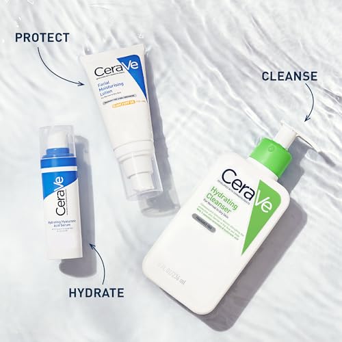 CeraVe Hydrating Cleanser, Face & Body, With 3 essential ceramides & hyaluronic acid, Fragrance & soap free, For normal to dry skin, 236 ml/8 oz - Image 5