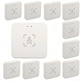 10 Stück Smart Human Presence Sensor, 10m Bewegungserkennung mit mm Wave-Technologie, für 2.4GHz Wi-Fi, Lichtsensor 0–3000 Lux, Kompatibel mit Studvin App, für Smarthome Automatisierung