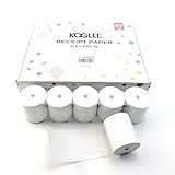 KOGLEE レシートロール 20巻入 約58mm幅×50mm外径×9mm内径 長さ32m/巻 大容量 汎用 レジ用感熱ロールペーパー サーマルロール紙 レジロール紙 感熱紙 Airレジ/Airペイ/Square/STORES/UberEats/スマレジなど各レジアプリ対応 カシオ･シャープ･東芝TEC スター精密ｍPOP・mC-Print2プリンタ対応 TRP5850-20