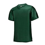 EALER Blank Football Jersey Mesh Athletic Football Shirt Practice Sports Uniform Green