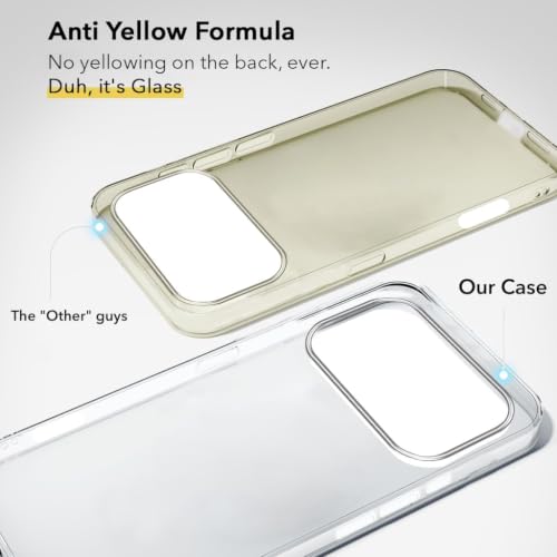 Image of Jkobi Lifetime Anti-Yellow Clear Back Case Cover for Apple iPhone 17 Pro (Sleek Hard Crystal | Shockproof and Camera Protection)