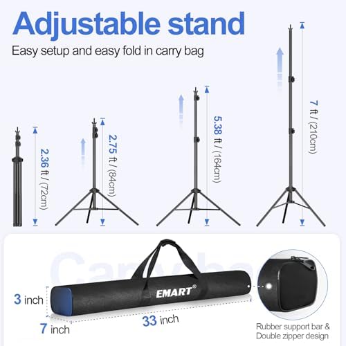 Backdrop Stand 10x7ft(WxH) Photo Studio Adjustable