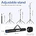 EMART Backdrop Stand 10x7ft(WxH) Photo Studio Adjustable Background Stand Support kit with 2 Crossbars, 8 Clamps, 2 Sandbags and Carry Bag for Parties, Events Decoration, Wedding, Photography
