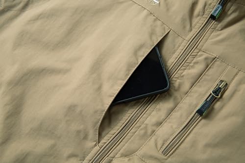 Image of Lightweight Outdoor Vest Jacket for Men, Windbreaker for Golf, Safari, Travel, Fishing, Hiking