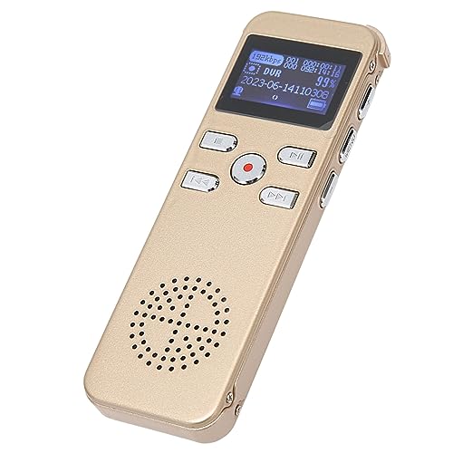 Gravador Ativado por Voz, Gravador de Fita de áudio Grave Horários de Palestras para Reuniões (16G)
