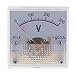 LOVIVER Voltmètre Mini Compteur Analogique Volt Tension Panneau, 0-300V