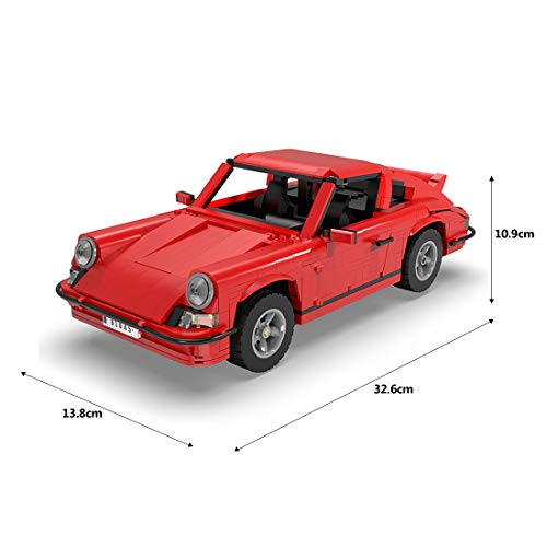 CADA C61045W - 1429PCS Technik Master Classic Sports Car mit Fernbedienung - 1: 12,5 Retro Sportwagen Baustein Spielzeug… – Bild 8