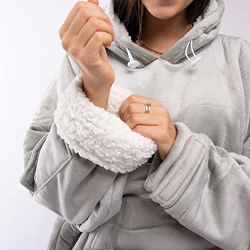 Flamingueo Blanket Hoodie, Oversized Hoodie Blanket, Hooded Blanket, Fluffy Blankets, Wearable Blanket, Fluffy Hoodie - Image 2