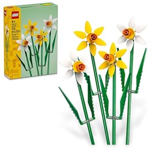 LEGO Daffodils – Building Toy for Kids, Girls and Boys, Ages 8+ – Birthday Gift for Kids – Artificial Daffodil for Bedroom Decor and Display – 40747