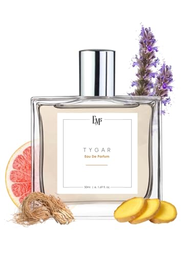 Image of EM5 Tygar Perfume for Men | Citrus Amber Fresh Spicy Fragrance | Eau de Parfum Spray | Luxury Gift for Him