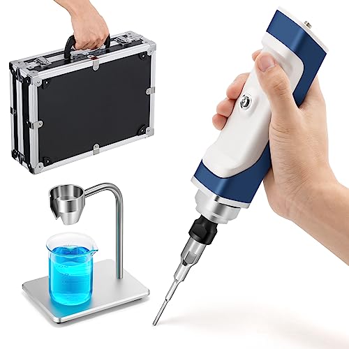 Bonvoisin Handheld Ultrasonic Homogenizer Emulsifier Sonicator Processor Cell Disruptor Mixer with Bracket Carrying Case 110V (3mm 0.1~30ml)