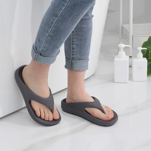 Image of shevalues Orthopedic Sandals for Women, Arch Support Recovery Flip Flops