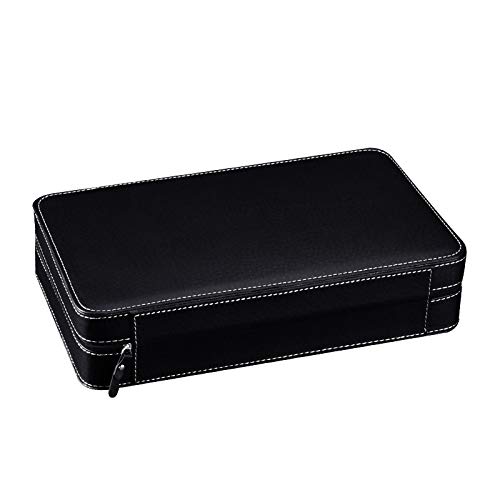 Uhrenbox, 12 Uhrenbox, Reißverschlusstasche, PU-Uhren-Aufbewahrungsbox, Schmuckschatulle, langlebig, für Damen und Herren