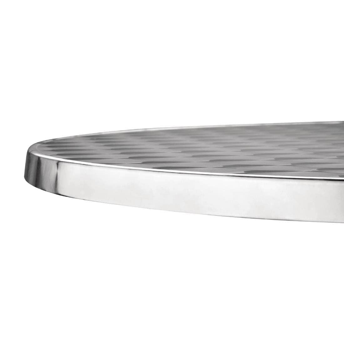 Bolero - Mange-debout, table haute de bar ronde Bolero 60 cm en acier inoxydable bonne résistance aux intempéries, table de bistrot, terrasse, mobilier de jardin pour intérieur et extérieur U502