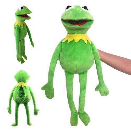 KQWVZ Frog Hand Puppet with Working Mouth 60cm Soft Hand Frog Stuffed Plush Toy Funny Puppets Toy Frog Plush Hand Puppets Frog Anime Puppets for Children & Adults Birthday Gift Ssurprise