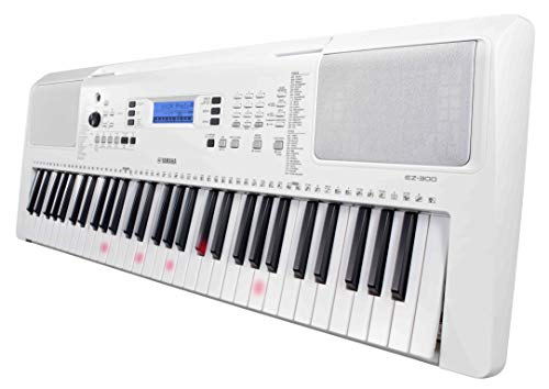 Yamaha EZ-300 Clavier arrangeur, blanc – Instrument d’apprentissage portable avec interface USB-to-Host – Clavier… - Les Beatles, Paul McCartney, John Lennon, RIngo Starr, George Harrison Yamaha EZ-300 Clavier arrangeur, blanc – Instrument d'apprentissage portable avec interface USB-to-Host – Clavier… – Image 5