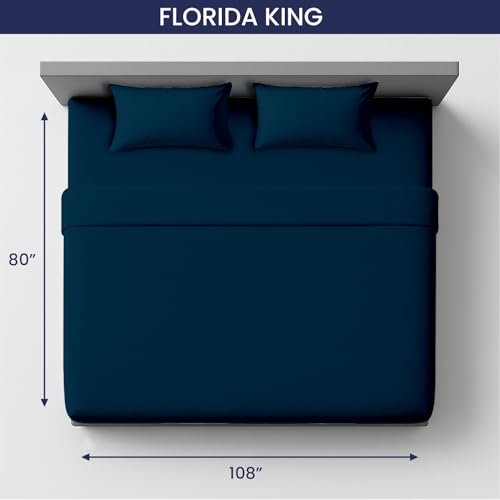 Image of SGI bedding 108 inchx80 inch 4 Pc Florida King Sheet Set 600 TC 15 inch Deep, Teal