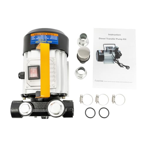 550W 230V 60L/min Selbstansaugende Dieselpumpe Heizölpumpe Kraftstoffpumpe Selbstansaugende Heizölpumpe dient zum Betanken von Nutzfahrzeugen oder als Saugpumpe zum Entleeren des Tanks