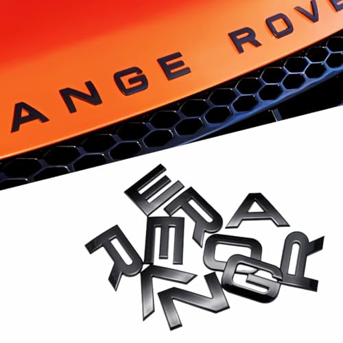 Car Emblem for Front Hood and Trunk lid Rear ABS Material Compatible with Range Rover car Badge car...