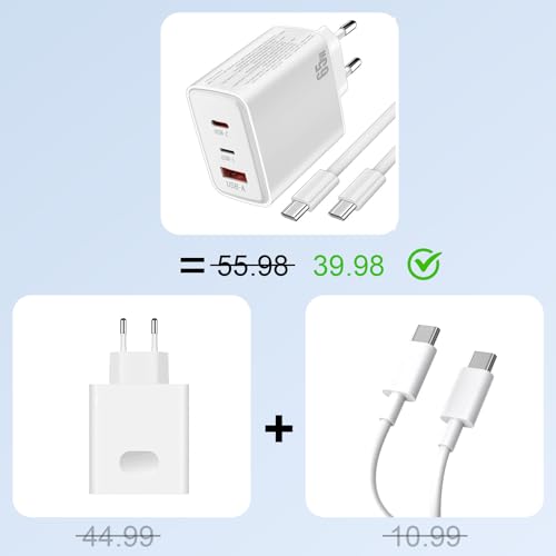 Cargador iPhone 17 y Google Pixel 10 para el escritorio con cable largo de 2 metros flexible 4