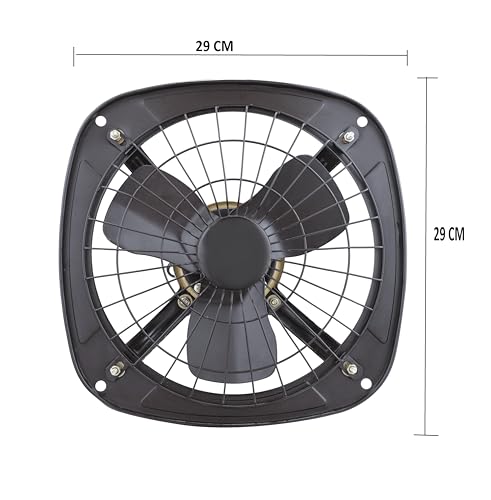 Image of Hesper Extreme 9 Inch 230mm Exhaust Fan | High Speed Kitchen Exhaust Fan | Bathroom Ventilation Fan | Low Noise | Wall /Window Mount | Powerful Air Delivery