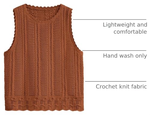 Image of KIRUNDO Beach Vacation Clothes for Women Spring Summer Crochet Sweater Vest Tank Tops Cover Ups Resort Cruise Outfits 2026