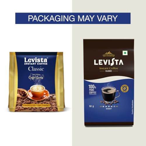 Image of Levista Classic Instant Pure coffee 50GM Pouch