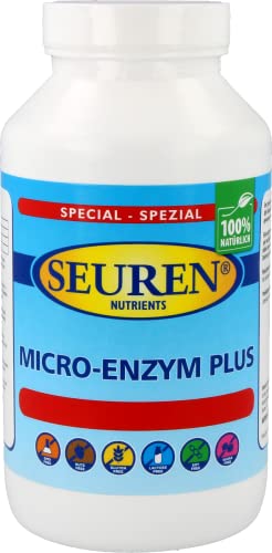 Seuren Nutrients | Micro Enzym Plus 800 tabletek | odporny na sok żołądkowy | kompleks enzymów | bezglutenowy | bez laktozy | bez cukru | (100% naturalny)